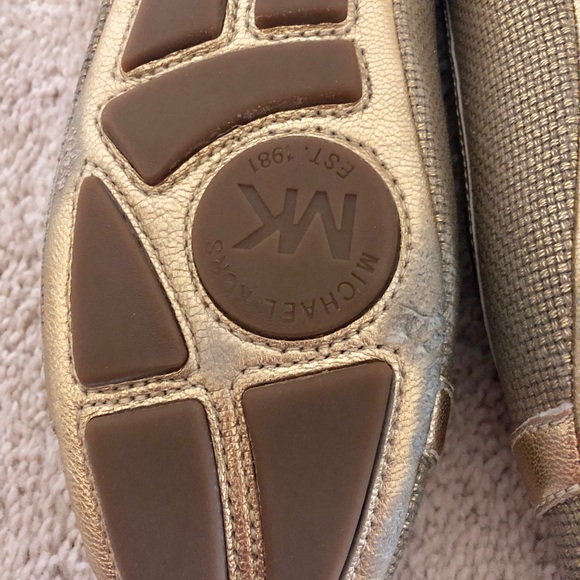 Michael Kors Gold and Khaki Flats - Picture 4 of 5